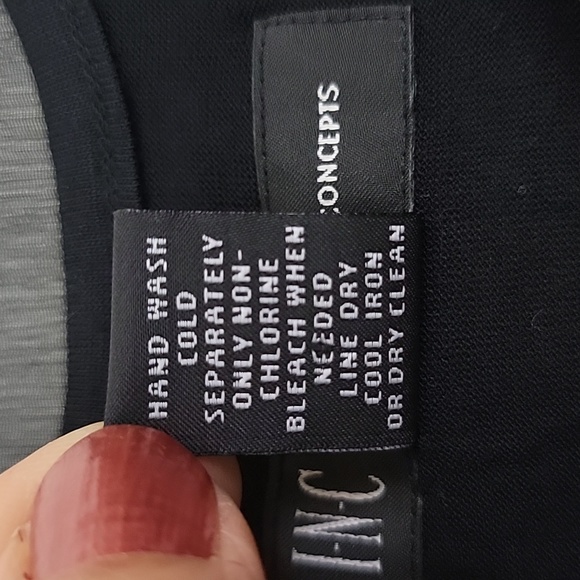 INC Silk Black, Pink, Gray & White Floral Sleeveless Top 6 - Picture 5 of 9